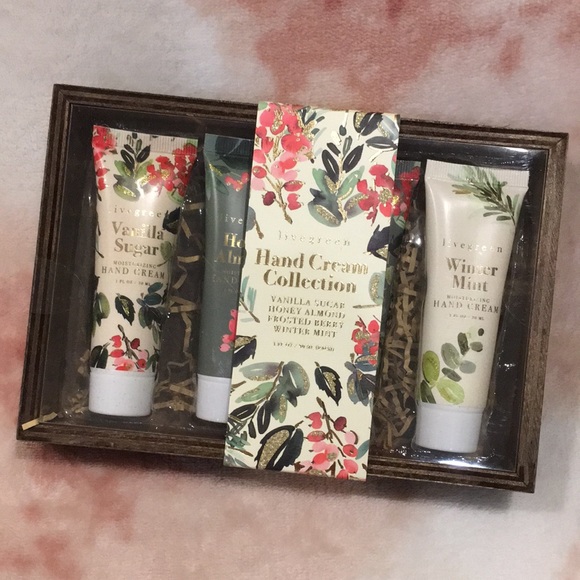 Livegreen Other - Livegreen Holiday Winter Scented Hand Cream Collection Crate NWT 4 Scents X 1 oz